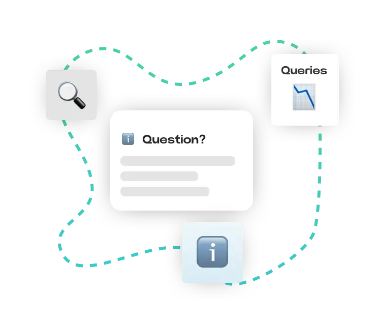 Question and answer screen in widget