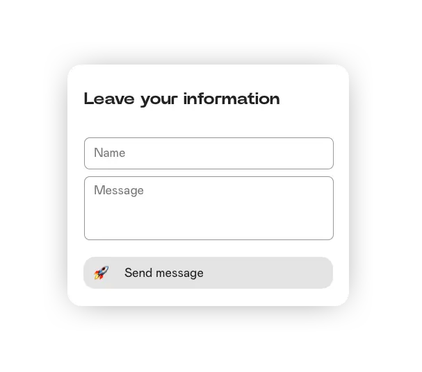 Leave your information screen in widget